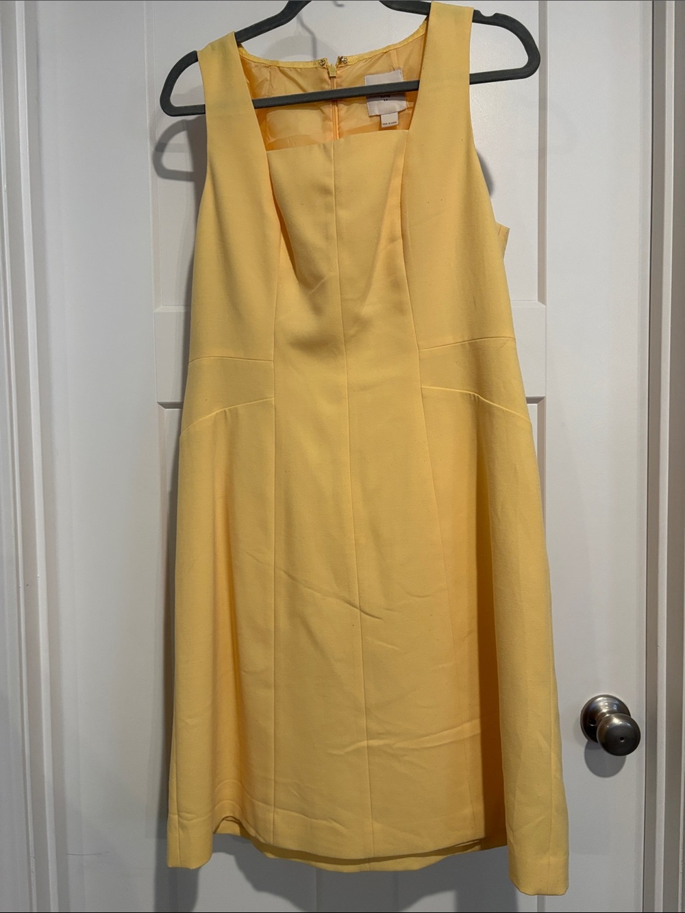 Sleeveless Yellow Fit-and-Flare Dress - Brand Unknown